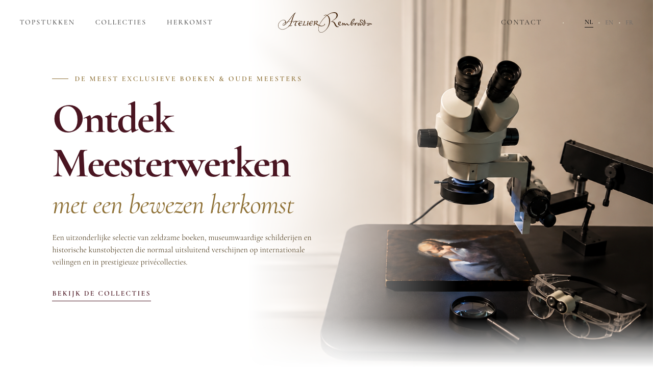 Website van Atelier Rembrandt