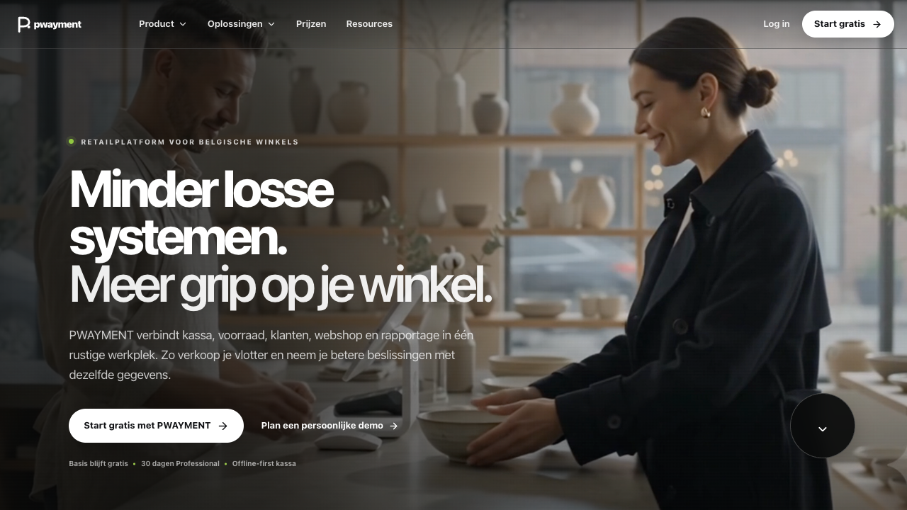 Website van PWAYMENT POS